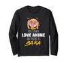 Anime Figure Cute Glasses "You Either Love" Anime Baka Long Sleeve T-Shirt