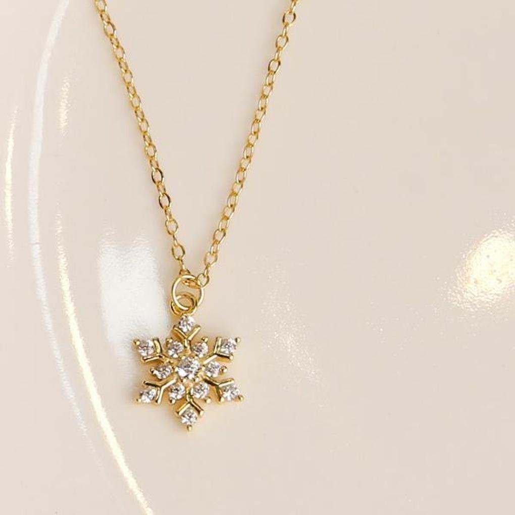Damers Dagliga Iskristall 925 Silver Halsband