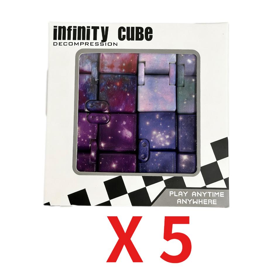 Children Adult Decompression Toy Stress Relief Cube Fidget Toys Relieve Stress Funny Hand Game Puzzle Infinity Magic Cube Square
