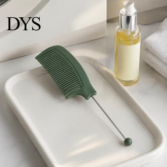 Hair Styling Comb DIY Beaded Comb, Fine Teeth Rat Tail Customizable with Blank Bar, Plastic Detangling for Men Women Stylist
