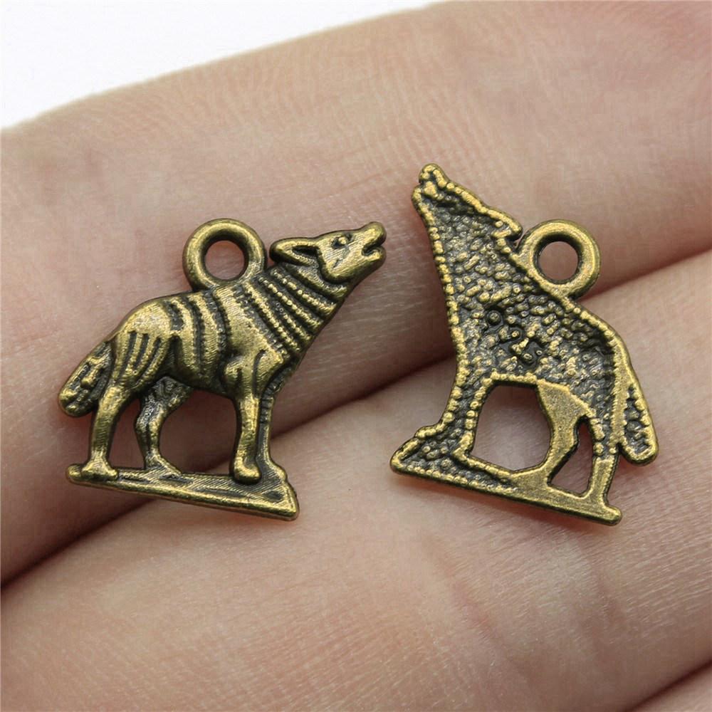 

Підвіски Тигр Лев Вовк Шарми Дитяча Біжутерія Матеріали QC131 A02-20pcs-15x15mm