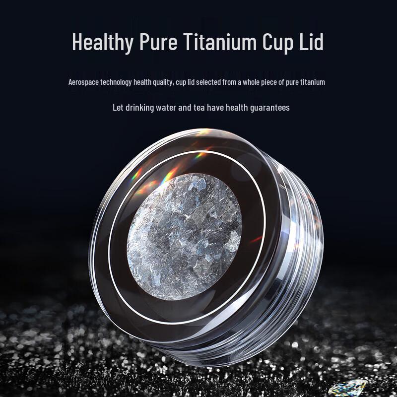 Shui Yisheng Business Double-Layer Titanium Glass Tea Cup