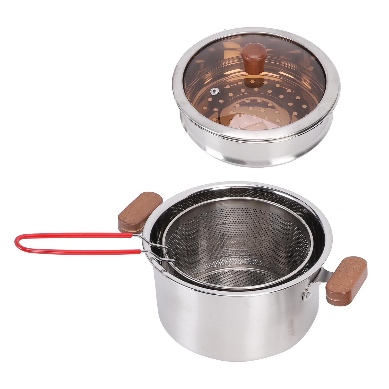 

Multi Purpose Pot Cooking Soup Stock 304 Stainless Steel Cookware with Lid Filter Mesh