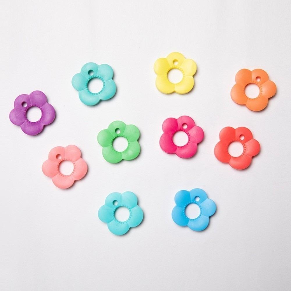 Key Distinguish Key Cap Cover Flower Shape Multi-color Key Sleeve Silicone Key Sleeve Key