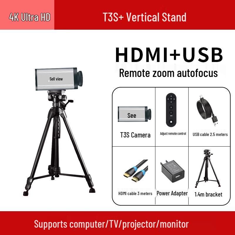 4K HD Camera for Live Streaming & Teaching with HDMI