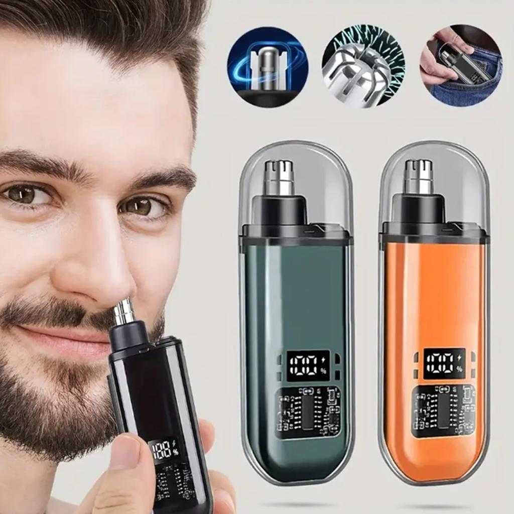 Zastřihovač chloupků v nose pro muže Přenosný Mini Odstraňovač chloupků v nose USB Dobíjecí Zastřihovač pro nos a uši Elektrický Zastřihovač chloupků v nose