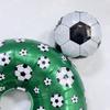 Football print number balloon set 0-9 mini football aluminum film balloons for birthday parties, anniversaries, event decoration