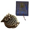 Vintage Metal Mini Incense Burner Pot Stick Holder Decor Ornament Ash for Yoga Living Room Ornament Home Desktop Decoration Gift