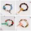 Jingdezhen Ceramic Bracelet Colorful Gourd Auspicious Cloud Couple Girlfriend Antique Creative Matching Jewelry Bracelet Wholesale