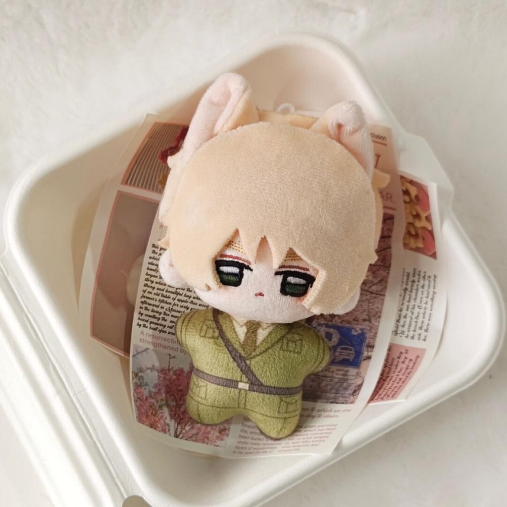 10cm Anime Hetalia Axis Powers Plush Doll Alfred F Jones Francis Bonnefoy Animal Cosplay Stuffed Toy