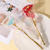 LED Lights Gold Foil Rose Flower Glowing Wedding Fake Flower  Valentine's Day