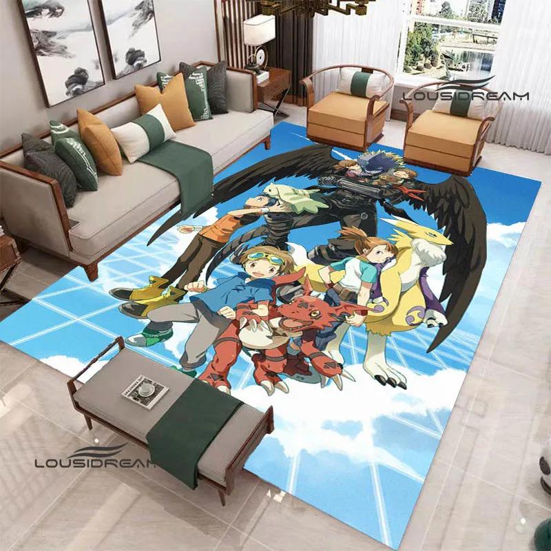 3D Digimon Cartoon Printed Carpet Non-slip Carpet Yoga Mat Carpets for Living Room Area Rug Home Bedroom Decor Birthday Gift