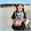 Fashionable Korean Style Mini Shoulder Bag For Kids In Trendy Solid Colors