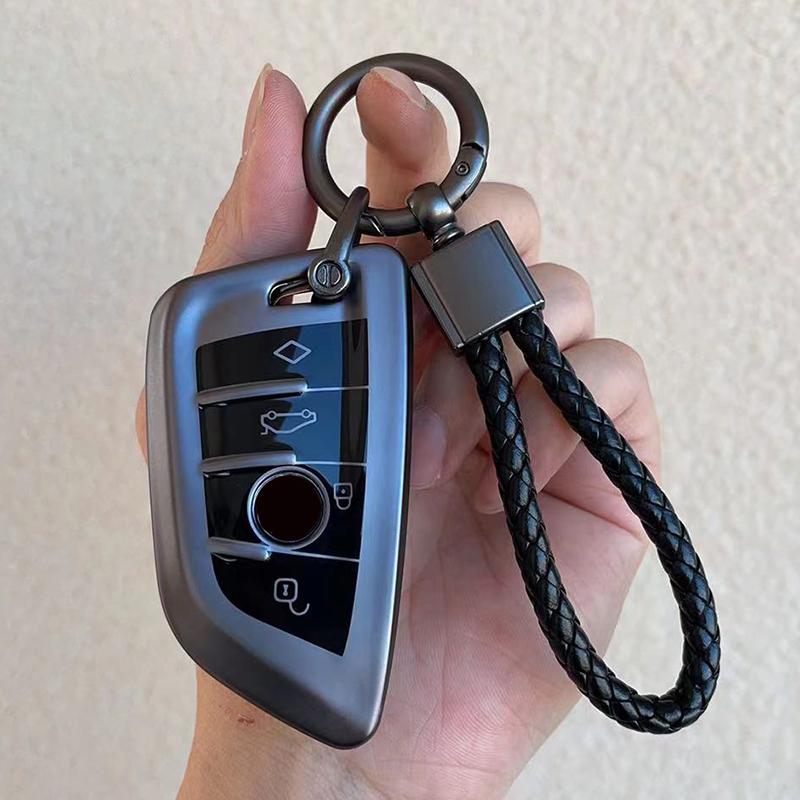 Grijze TPU Auto Afstandsbediening Sleutelhoes Cover Shell Fob Voor Bmw X1 X3 X5 X6 X7 1 3 5 6 7 Serie G20 G30 G11 F15 F16 G01 G02 F48 Keyless