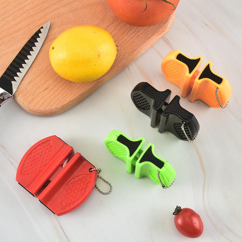 Mini-Messerschärfer Grob und Fein Doppelseitiger Schärfer Tragbarer Keramikschärfer Tasche Outdoor Camping und Wandern