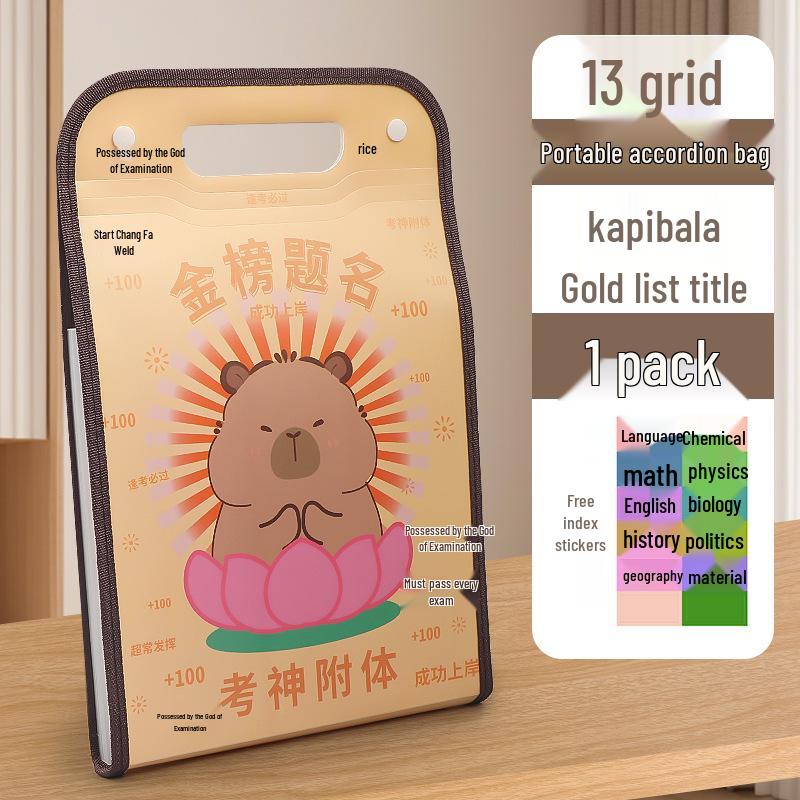 Accordion Bag 5250: Junior High Student Handheld Storage Folder