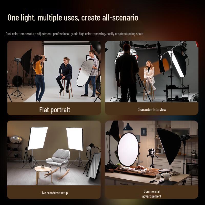 Professional 300W COB LED Studio Video Light