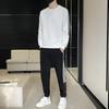 Pure Cotton Men's Couple's Suit Round Neck Large Size Sweatshirt Set Spring and Autumn New Handsome Korean Casual Sports Suit