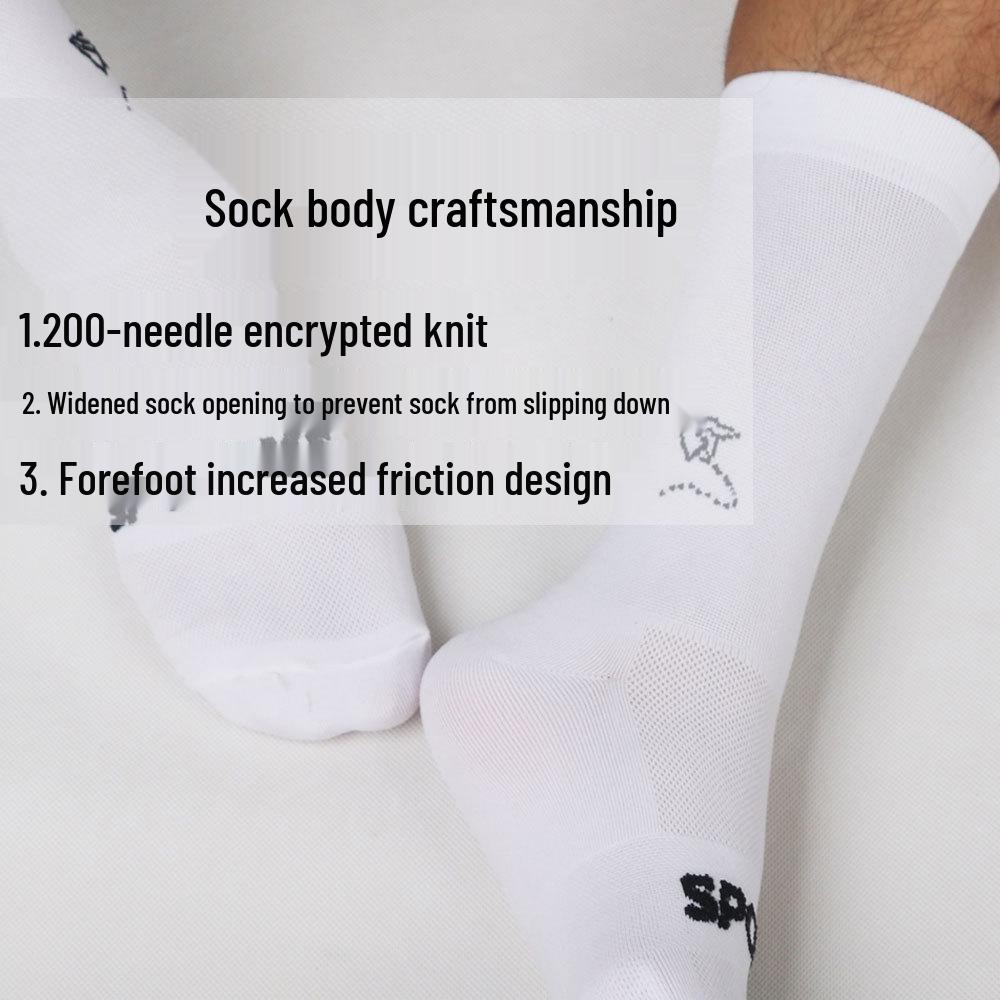 New Sporcks Cycling Socks: Breathable, Quick-Drying, High-Elastic Mid-Tube for All Seasons, Unisex