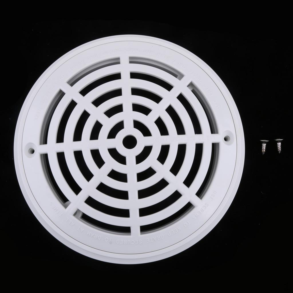

2 Pack Durable White Main Drain Covers Pool High Quality