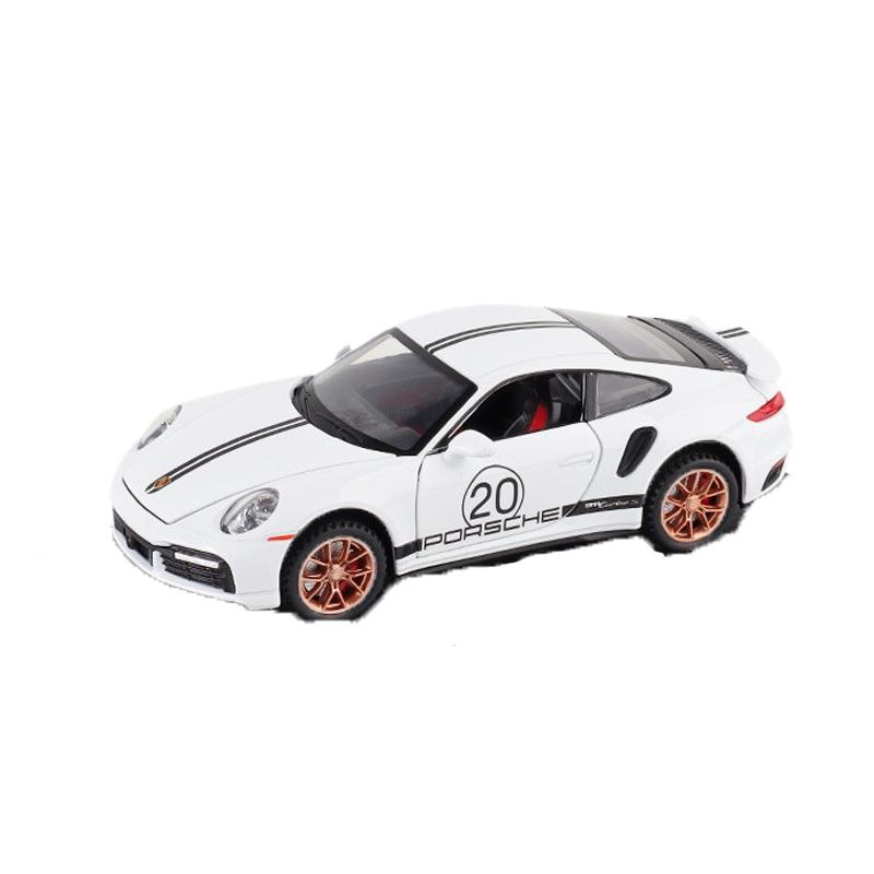 Simulation 1/32 Scale Porsche 911 Turbo S Alloy Racing Car Diecast Metal Model Children's Toy Kids Gift Birthday Present for Boys