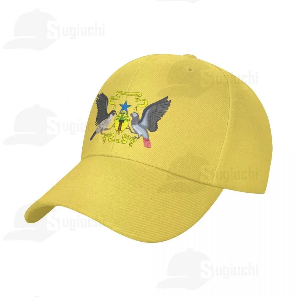 2025 National Emblem Of Sao Tome And Principe Coat Of Arms Sun Baseball Cap Dad Hats Adjustable For WoUnisex WoWoUnisex Unisex Outdoor Hat