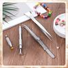 4 PCS Sprinkles Tool for Cake Decorating, Stainless Steel Cake Tweezers, Pearl Piercing Ball Grabber Tweezers for Cookie Cupcake