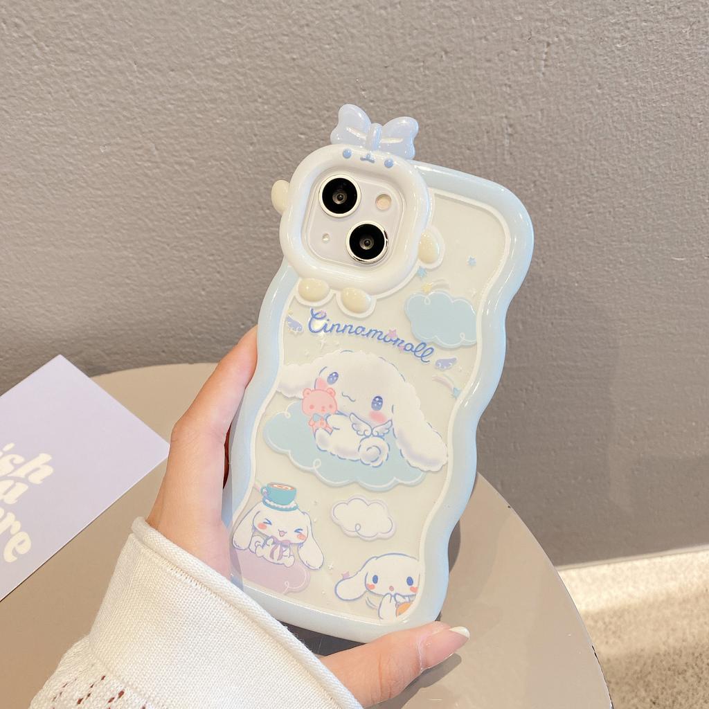 Applicable To Apple 14 Wave Monster Bracelet Mobile Case IPhone 15 Yugui Dog 13 Stand Protection Case New Model