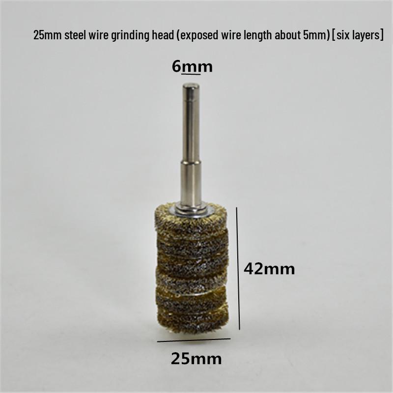 Electric Steel Wire Brush with Handle - Rust Removal, Polishing, and Cleaning.