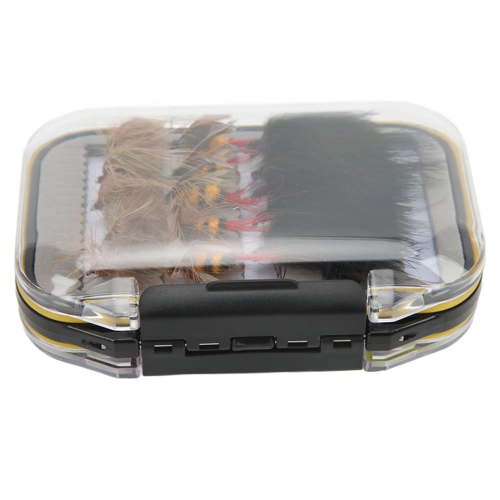 30Pcs Fly Fishing Flies Simulated Vibrant Colors Fly Fishing Lures Set for Outdoor Traveling