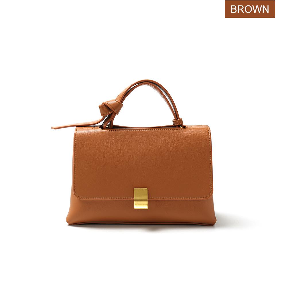 Casual Totes Women Simple Solid Color Portable Messenger Bag Double Compartment Single Shoulder Ladies Bags