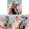 Summer Sun Hat For Women With Adjustable Large Brim Foldable Uv Sunshade Cap