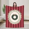 Soft Blanket Child Camping New Year Plaid & Pattern Throw Blanket Flannel Bedspread For Home Decor Street Trend Sofa Bed Cover