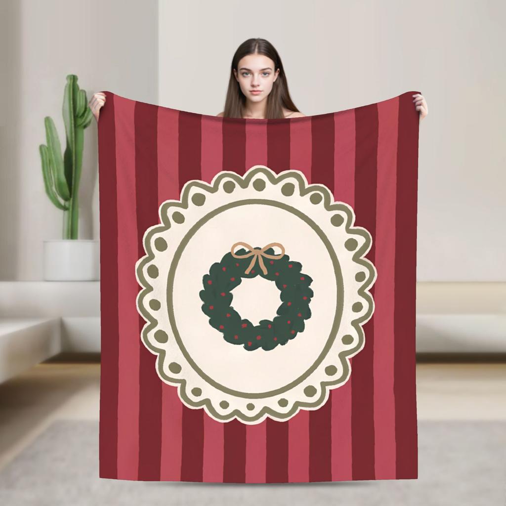 Soft Blanket Child Camping New Year Plaid & Pattern Throw Blanket Flannel Bedspread For Home Decor Street Trend Sofa Bed Cover