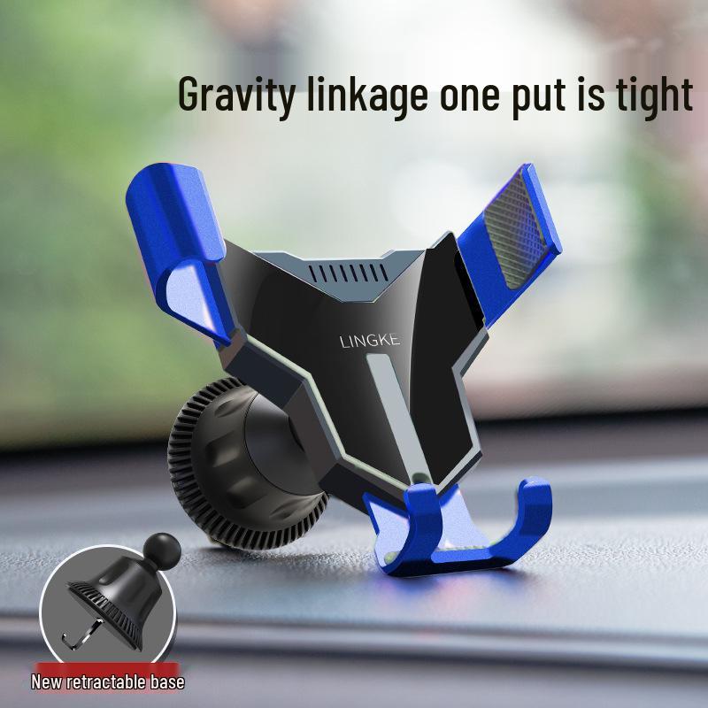 Universal Aluminum Alloy Car Vent Phone Holder - Stable, Anti-Shake Gravity Design