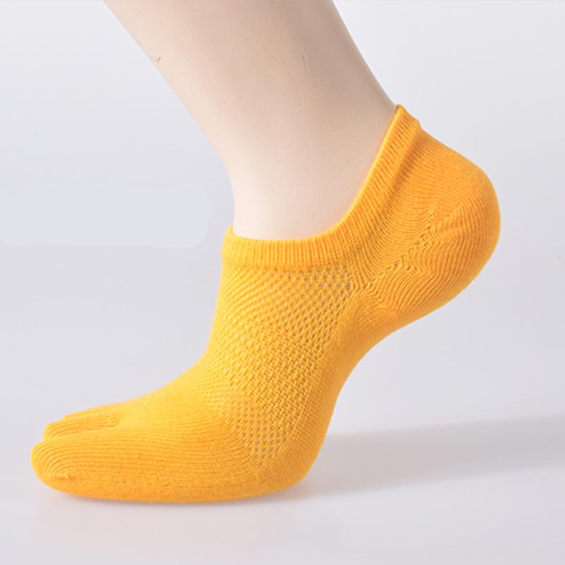 Dámské bavlněné kotníkové ponožky s pěti prsty Jingzheng - Roztomilé a absorbující pot