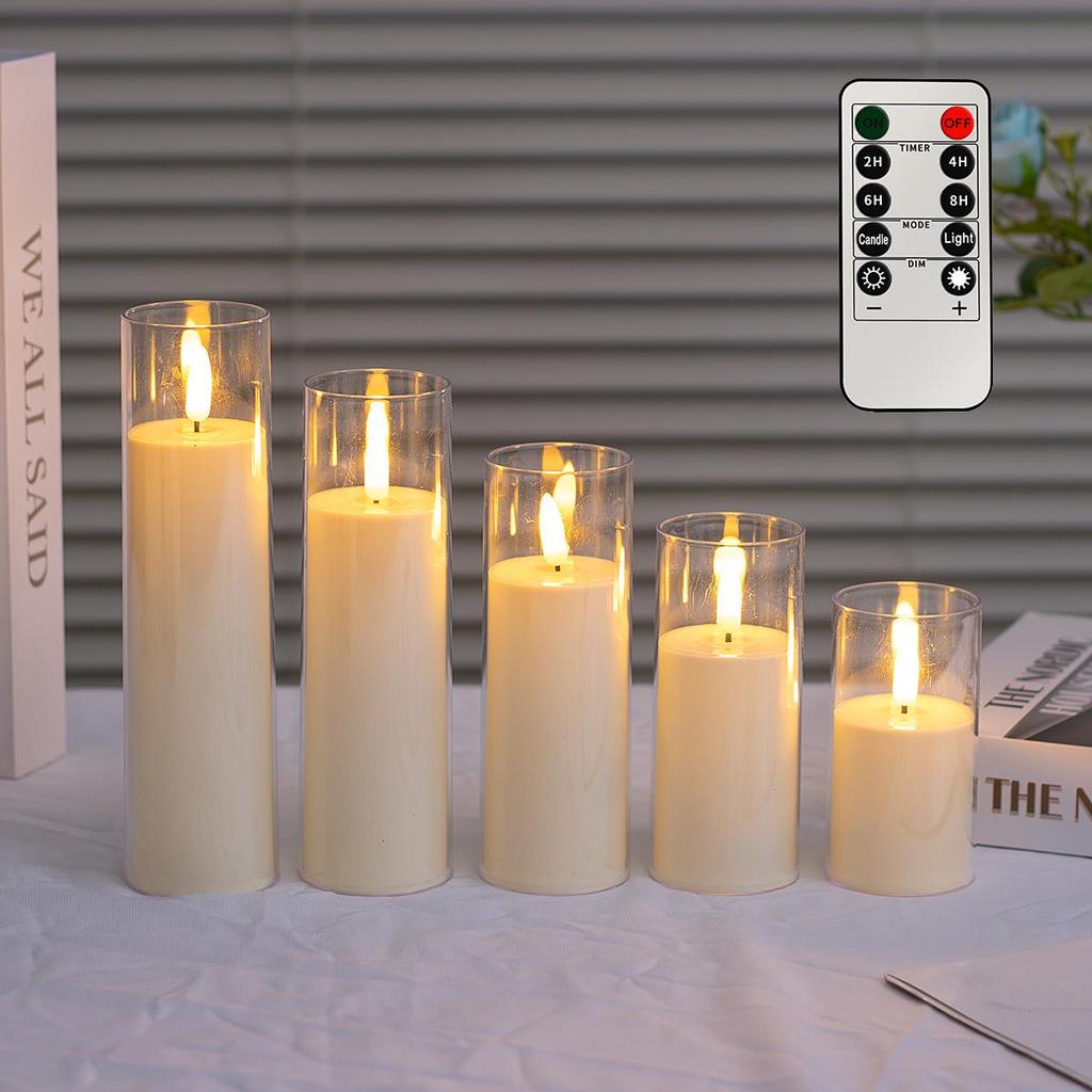 Candele LED Senza Fiamma - Oggetti di Scena per Decorazioni di Concerti, Feste e Vacanze