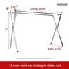 Chang Baosen 1.6m Heavy-Duty Foldable Double-Rod Clothes Drying Rack