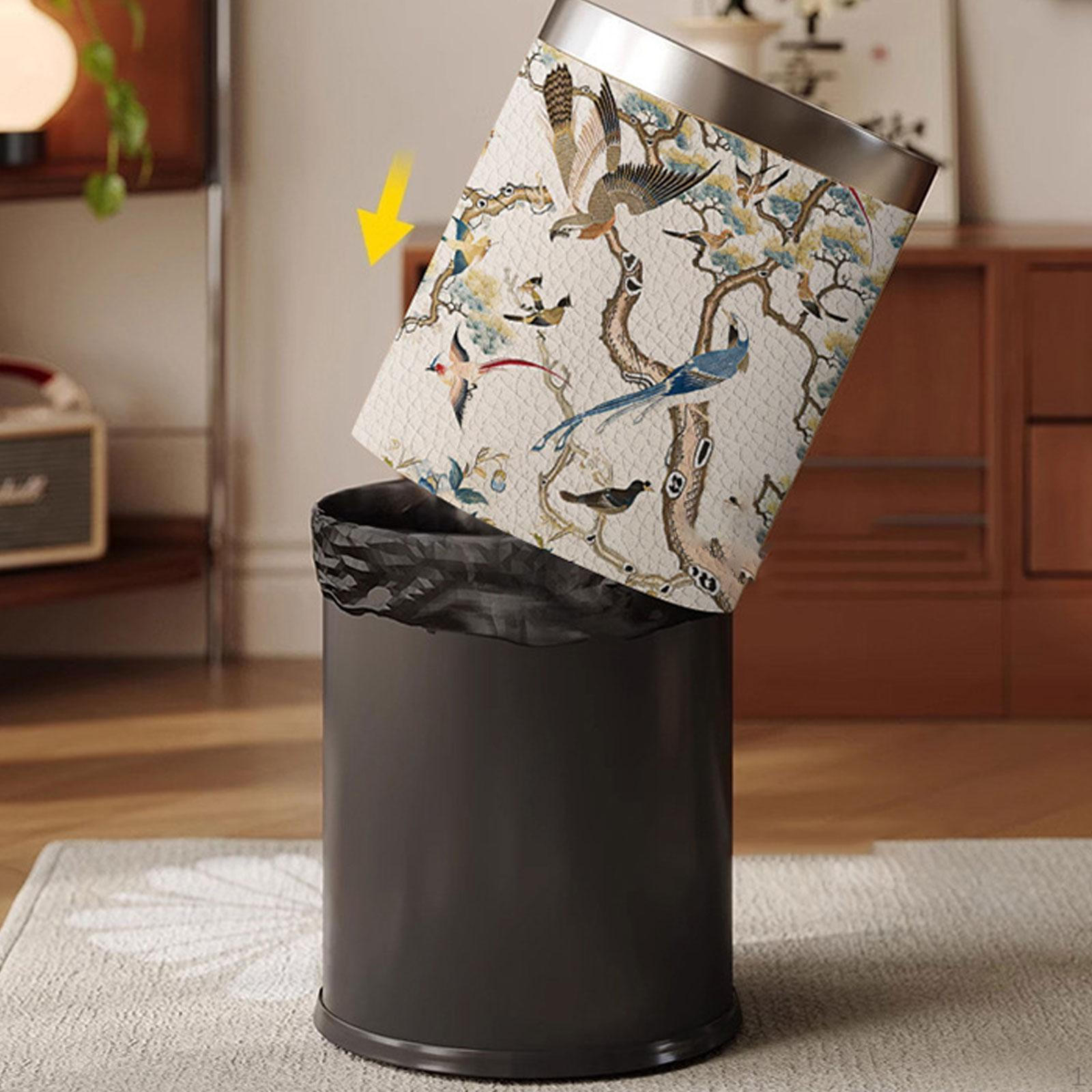 Открытый мусорный контейнер Capas Bird Branch Silver