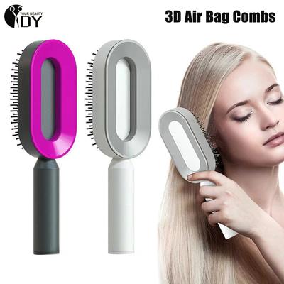 Massage Comb Hair Brush Self Cleaning Hair Brush for Women One-Key Quick Hair Comb 3D Air Cushion Hair Styling Tools