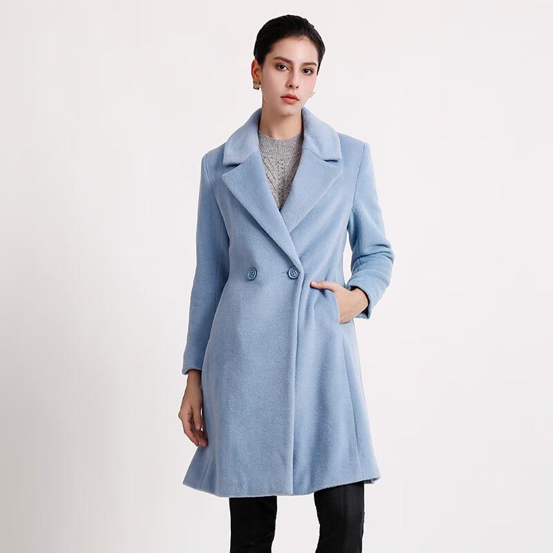 

Anlom Women s Slim-Fit Wool Blend Lapel Coat 2XL