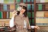 Clearstone Halloween Girly Sherlock Cosplay Costume, Brown, Women's