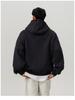 Men's 450g Heavyweight Boxy Cropped Hoodie, Button-Up, American Style for Spring/Autumn