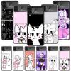 Boykisser Cat Phone Case For Samsung Galaxy Z Flip 7 6 5 4 3 5G Shockproof Cover Z Flip7 Flip6 ZFlip5 Flip3 Flip4 Luxury Shell G