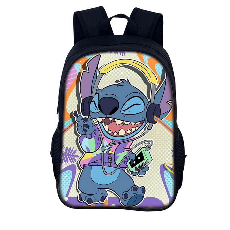 Stitch Kids Backpack With Polyester Material For Daily Use And Storage