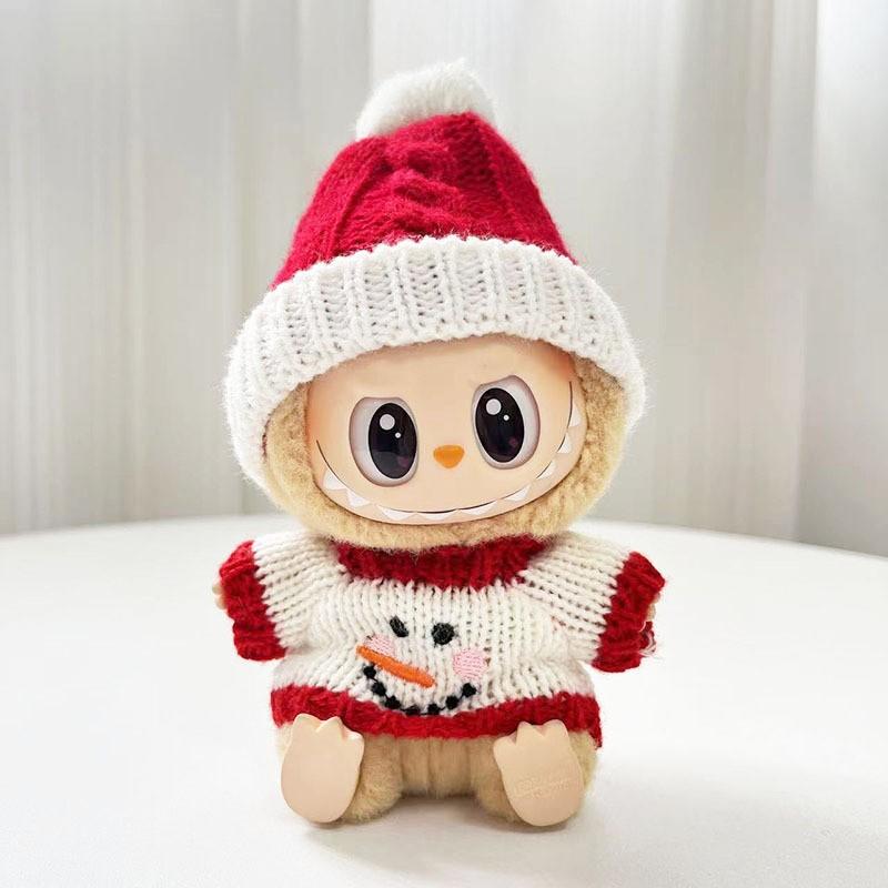 The First, Second and Third Generations of Christmas Baby Clothes Wear 17cm Pendants, and The Clothes Sit with Colored Beads Christmas Set.