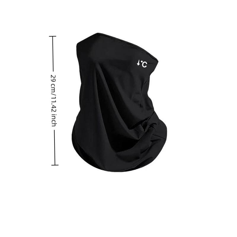 Summer Ice Silk Face Cap with Neck UV Protection Lightweight Sunblock Outdoor Sports Face Mask
