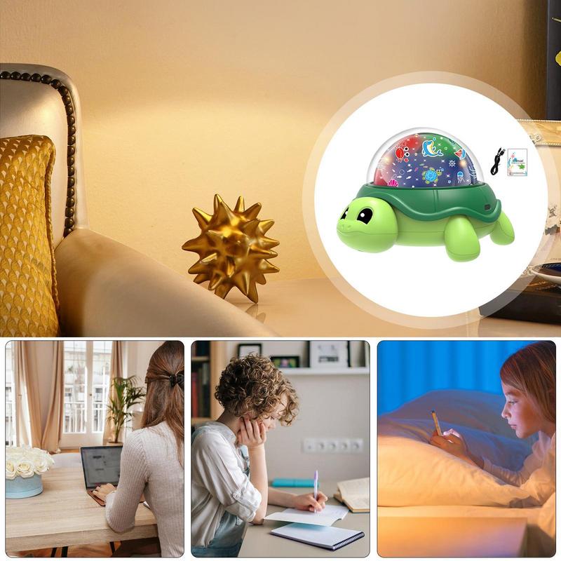 Children Tortoise Projector Lamp Ocean Starry Skys Projector Lamp Bedroom Decoration Night Light