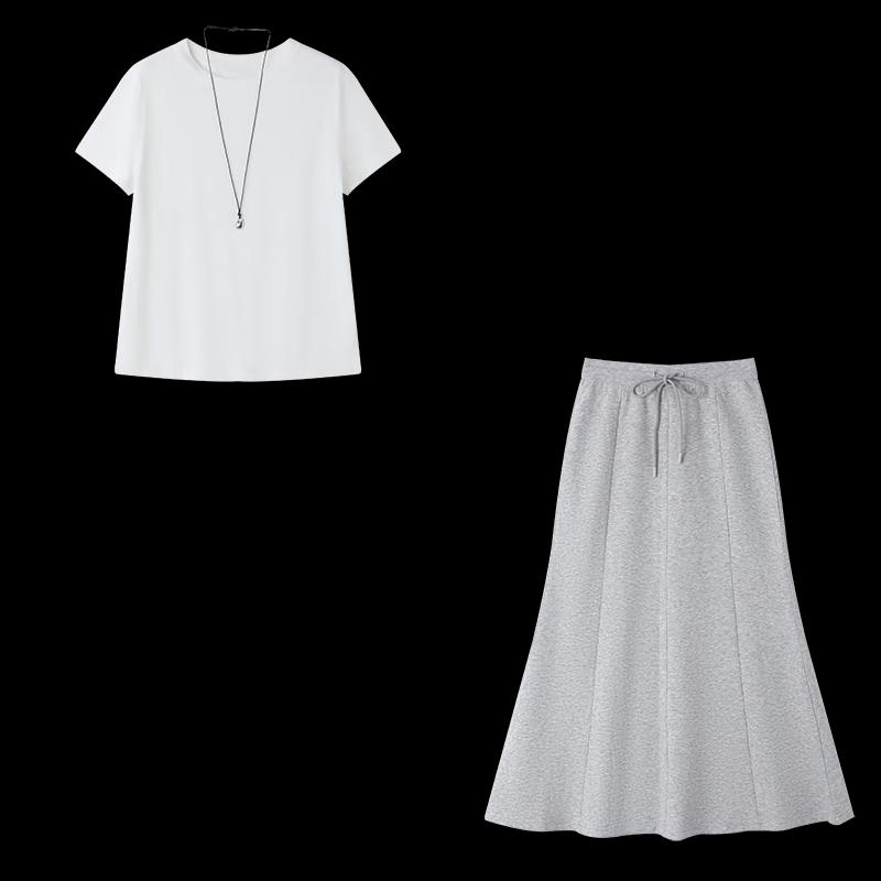 Women's Lyocell T-shirt & Fishtail Skirt Set