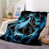 1pc Dragon, Fantasy Art Blanket Lightweight Flannel Blanket Throw Blanket For Sofa, Bed, Travel, Camping, Livingroom, Office, Couch